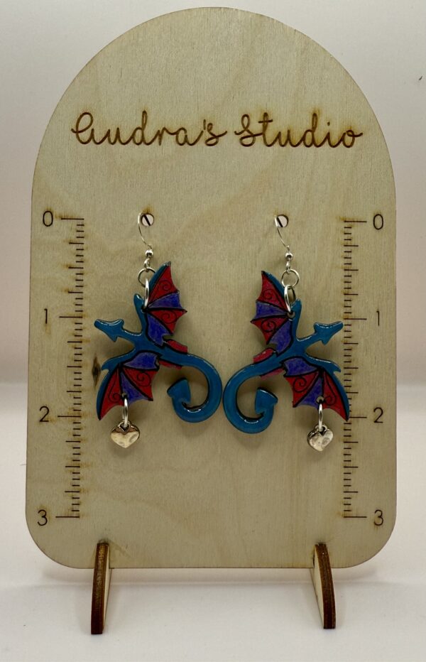 Draconian Beauty: Handcrafted Dragon Earrings - Image 12