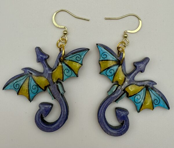 Draconian Beauty: Handcrafted Dragon Earrings - Image 10