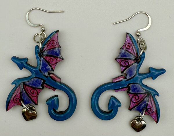 Draconian Beauty: Handcrafted Dragon Earrings - Image 8