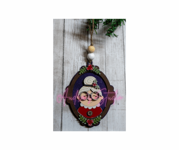 Hand-Painted Mrs. Claus Christmas Ornaments - Image 5