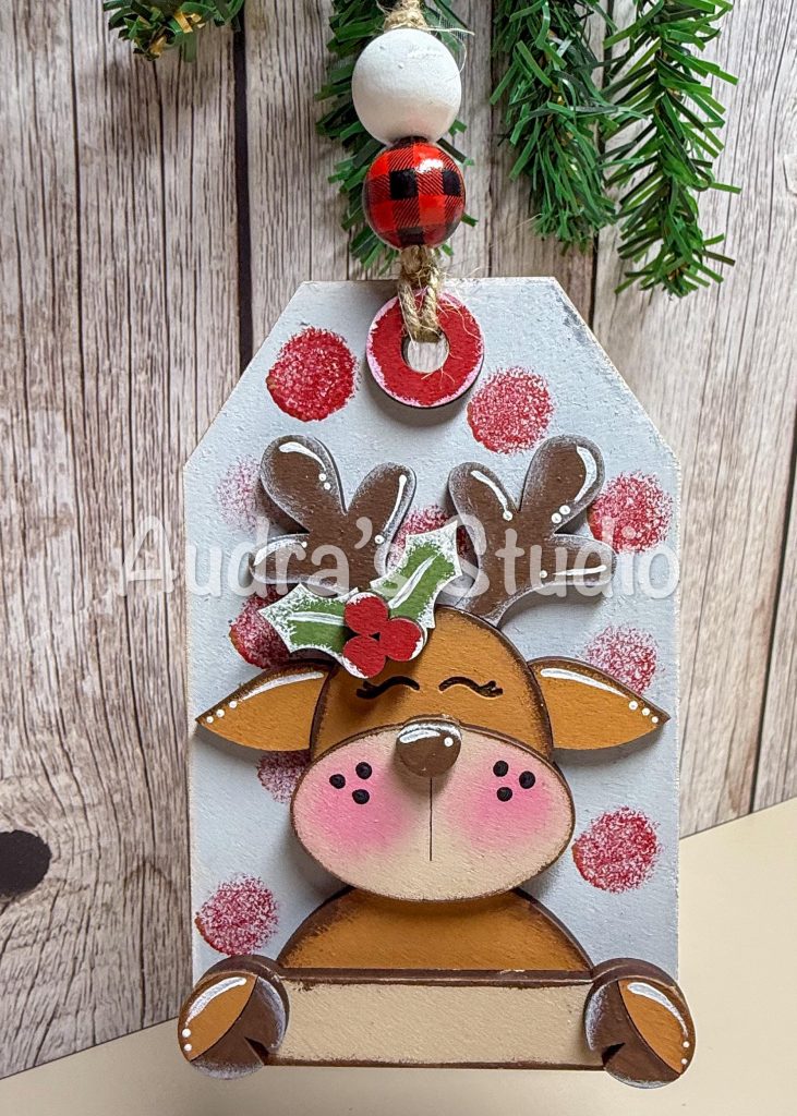 Reindeer Gift Tag Ornament