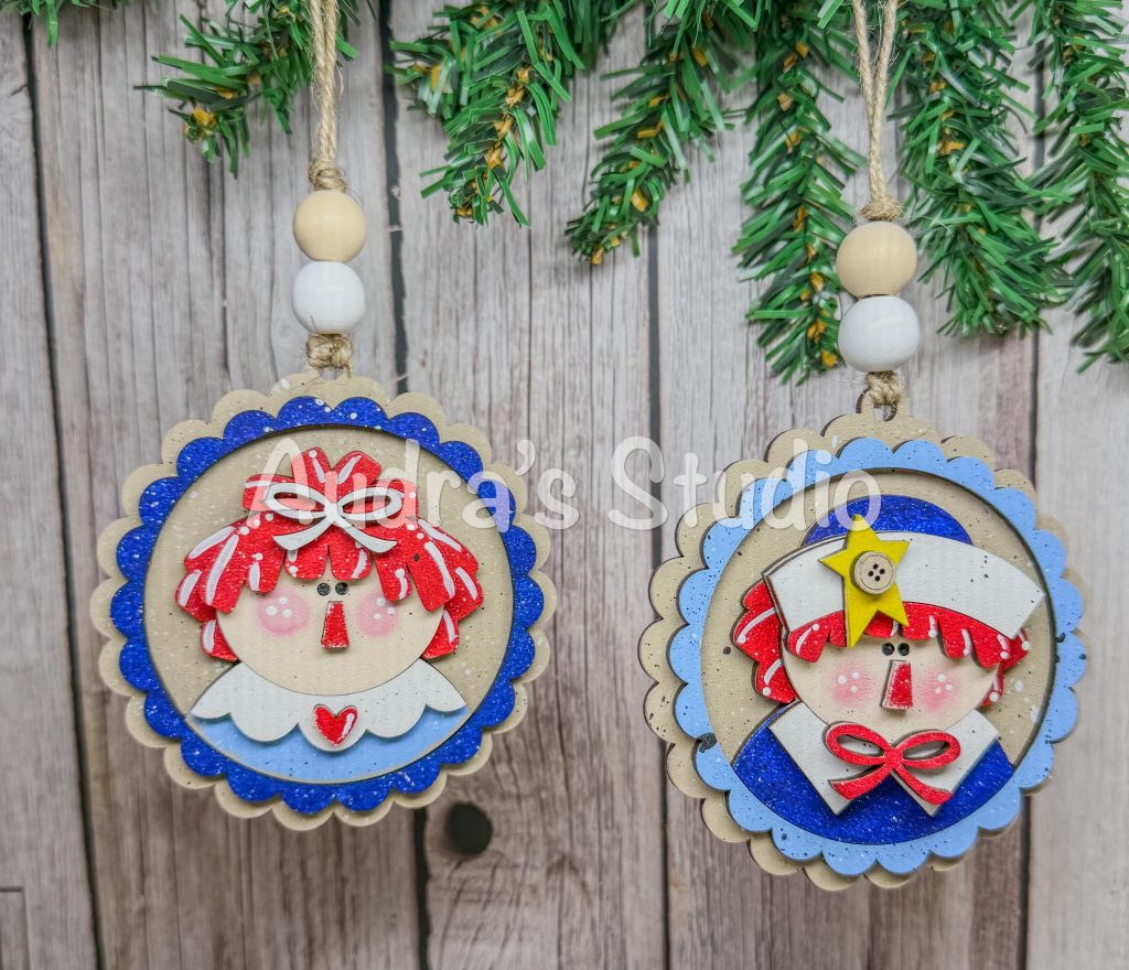 Rag Doll Christmas Ornament