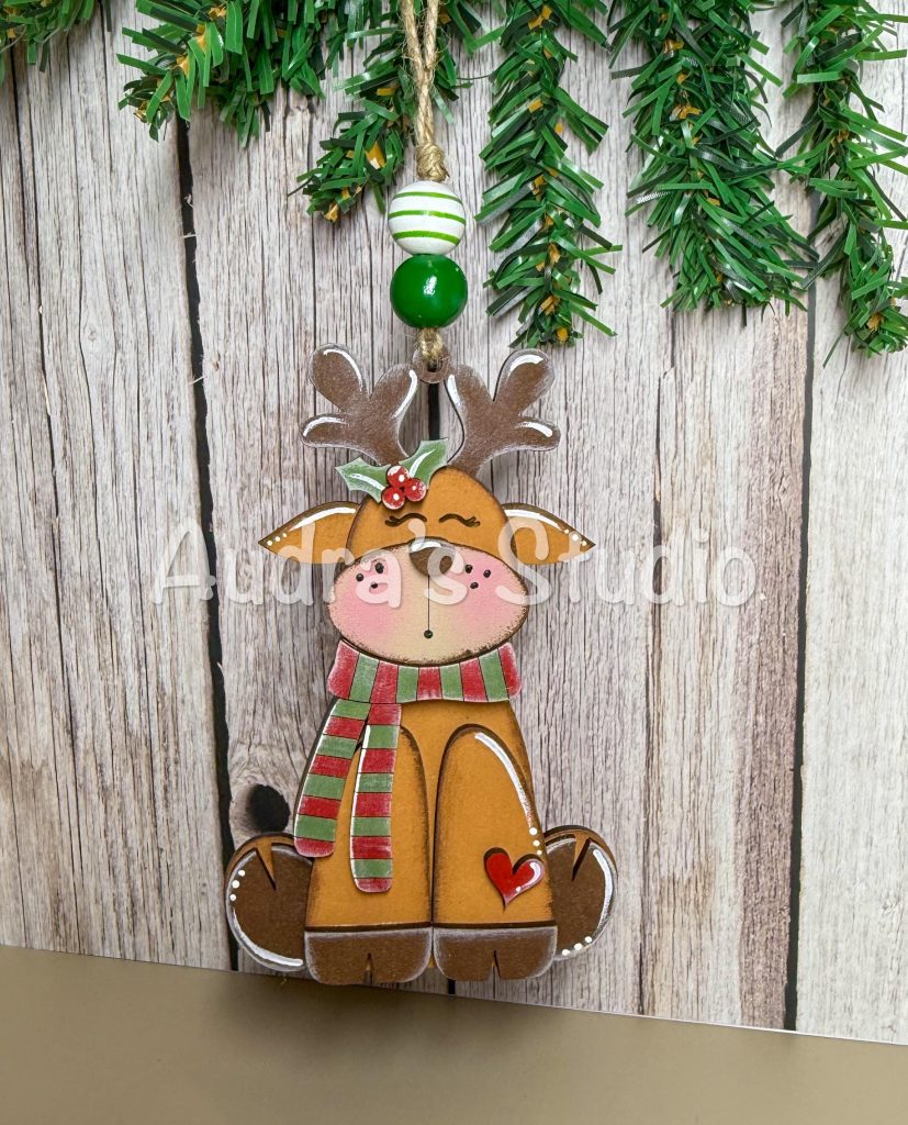 Sitting Reindeer Ornament